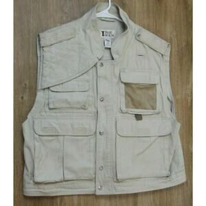 TRAIL DESIGN Mens HUNTING FISHING HIKING VEST - Size LARGE - Tan 30202